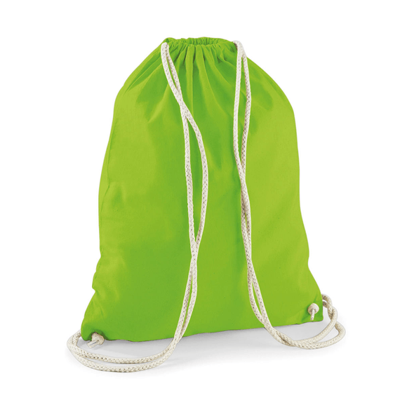 Lime green store gym bag